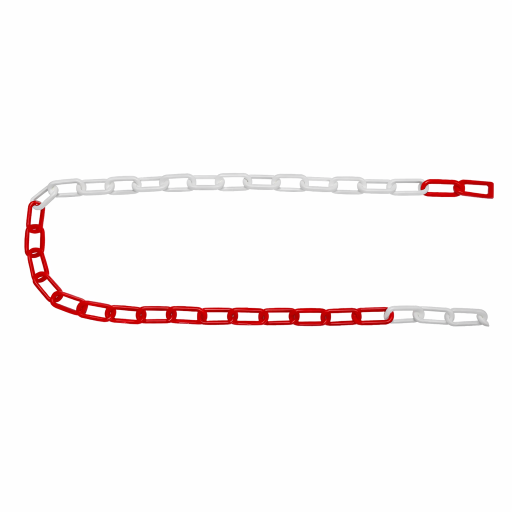 SIGNALISATIEKETTING ROOD&WIT (25M)