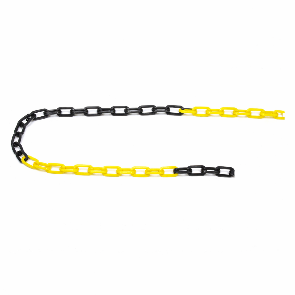 SIGNALISATIEKETTING ZWART&GEEL (25M)